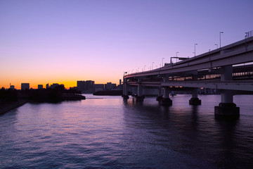 お台場の夕景
