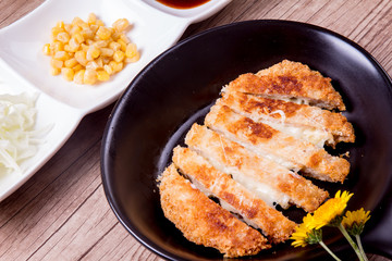 Cheese pork cutlet - Korean food