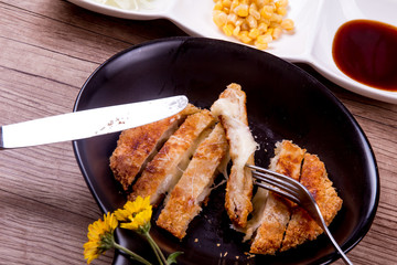 Cheese pork cutlet - Korean food