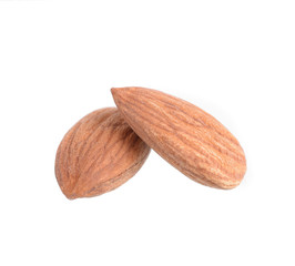 Almonds isolated on white