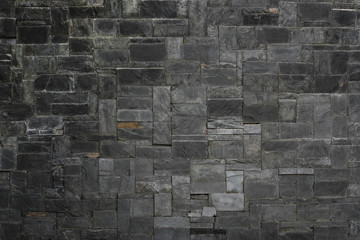 Black stone slate texture background