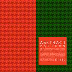 Fabric Pattern : Houndstooth : Vector Illustration