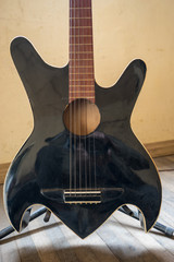 guitar made by rural luthier in San BArtolome Ecuador