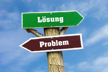 Fototapeta premium Schild 127 - Lösung