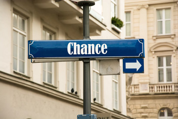 Naklejka premium Schild 192 - Chance