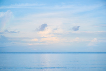 Fototapeta na wymiar Simple blue sky and sea