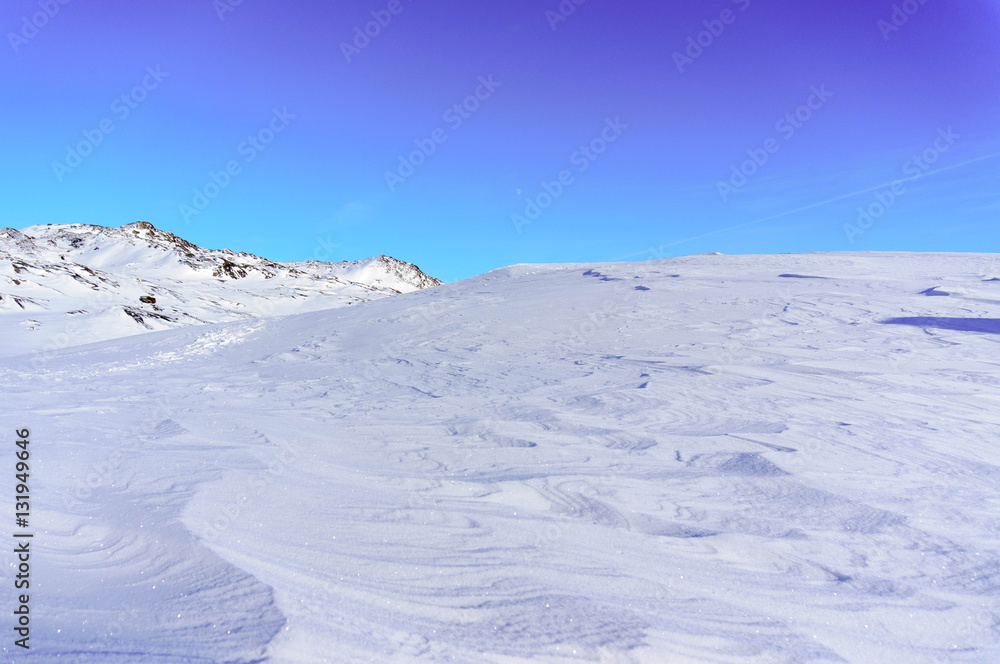 Wall mural Mountain is covered by snow in Greenland