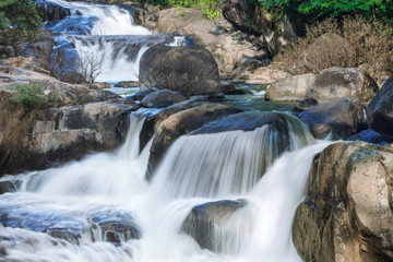 Fototapeta premium Nang Rong waterfall, Khao Yai national park world heritage, Thai