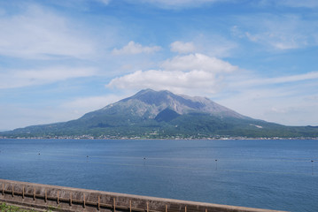 仙巌園から見た桜島