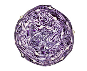 geschnittener Rotkohl