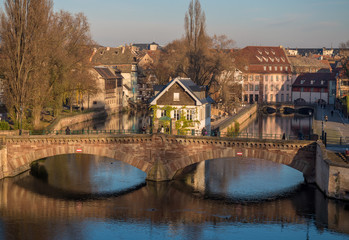 Tourist area "Petite France" in Strasbourg, France