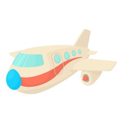 Plane icon. Cartoon illustration of plane vector icon for web