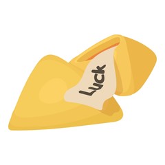 Fortune cookies icon. Cartoon illustration of fortune cookies vector icon for web