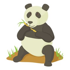 Panda icon. Cartoon illustration of panda vector icon for web