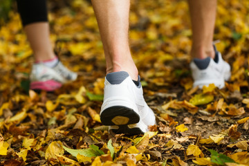 Runners shoes and legs