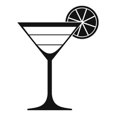 Cocktail icon. Simple illustration of cocktail vector icon for web