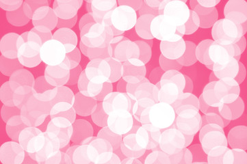 Pink and white defocused bokeh lights