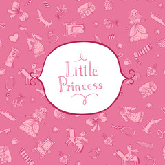 princess background with frame