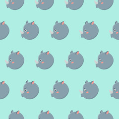 Rhinoceros pattern.
