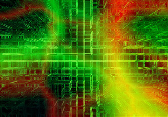 Abstract green  fractal background