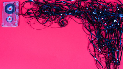 Retro vintage audio cassette.