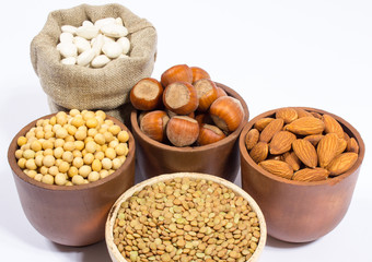 Natural products containing plant proteins.