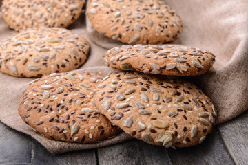 Cereal cookies, closeup