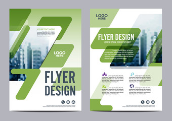 Greenery Brochure Layout design template. Annual Report Flyer Leaflet cover Presentation Modern background. illustration vector in A4 size