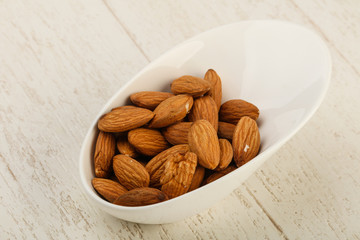 Almond in the bowl