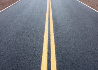 Double line highway detail.