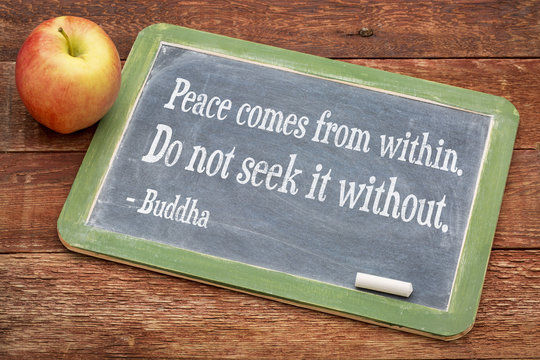 Buddha quote on peace coming from within