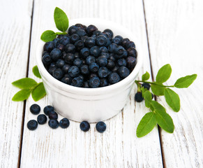 Bowl with Blueberries