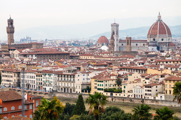 Fototapeta na wymiar historic center Florence city