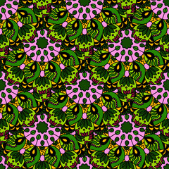Seamless pattern in oriental style.