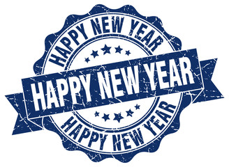 Fototapeta premium happy new year stamp. sign. seal