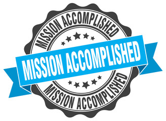 mission accomplished stamp. sign. seal