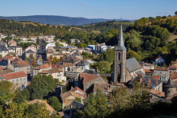 Fototapeta na wymiar Saint Flour, Cantal, France