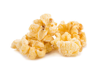 Popcorn isolated on white background