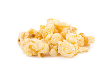 Popcorn isolated on white background