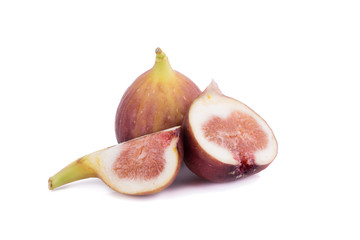 Fresh figs, sweed figs isolated on white background.