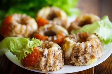 jellied meat with vegetables