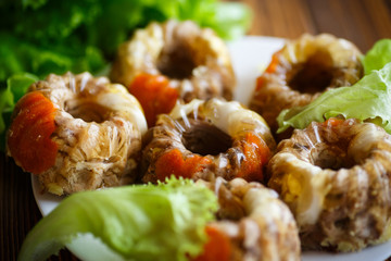 jellied meat with vegetables