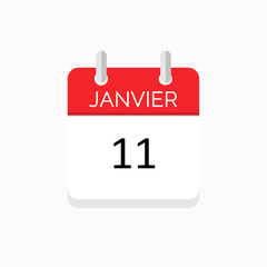 icone rouge a spirale calendrier