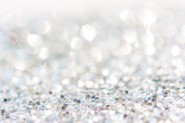 Abstract glitter silver background