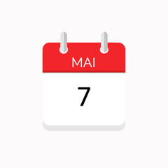 icone rouge a spirale calendrier