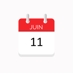icone rouge a spirale calendrier