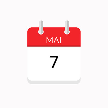 icone rouge a spirale calendrier