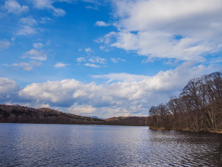 Landscape, The Lake with blue sky and cloudy. Hokkaido, Japan