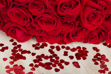 Valentine gift red roses
