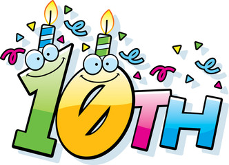 Cartoon 10th Birthday